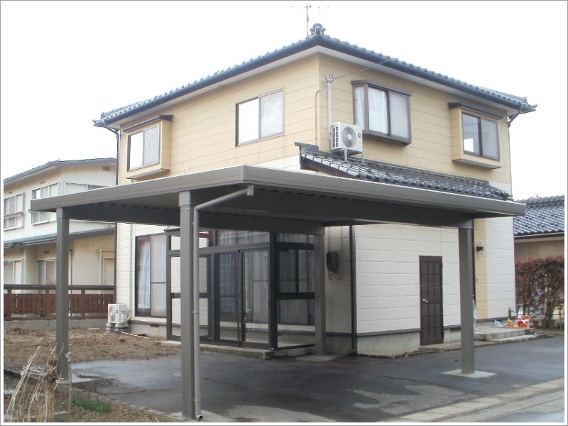 カーポート取付後